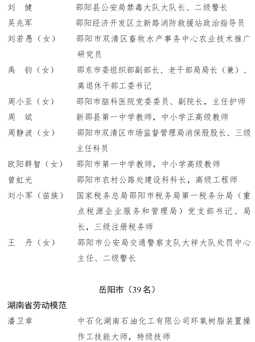 中共湖南省委湖南省人民政府关于表彰湖南省劳动模范和先进工作者的决定