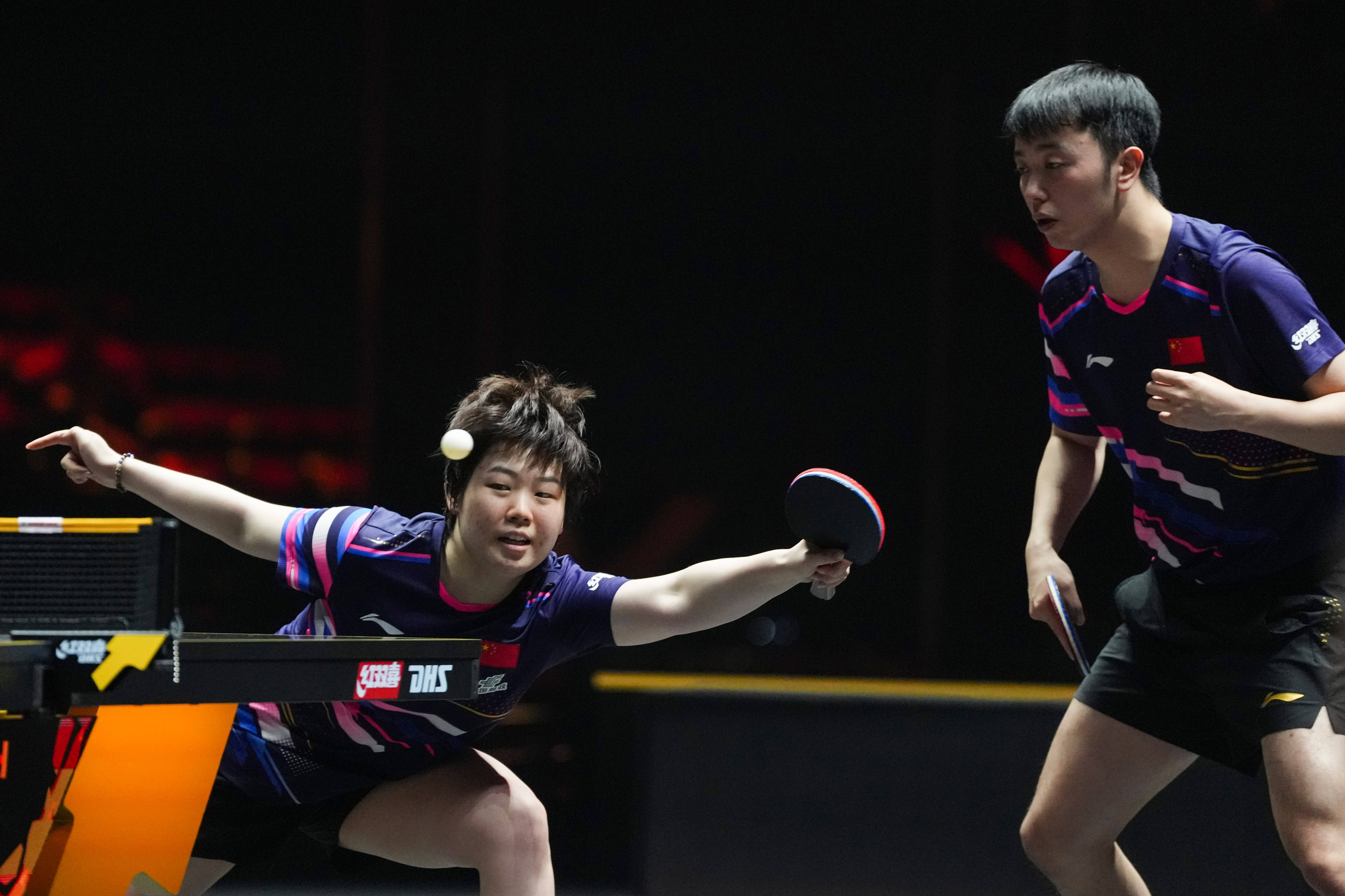 (体育)乒乓球——WTT中国大满贯赛:陈垣宇/蒯曼晋级混双八强
