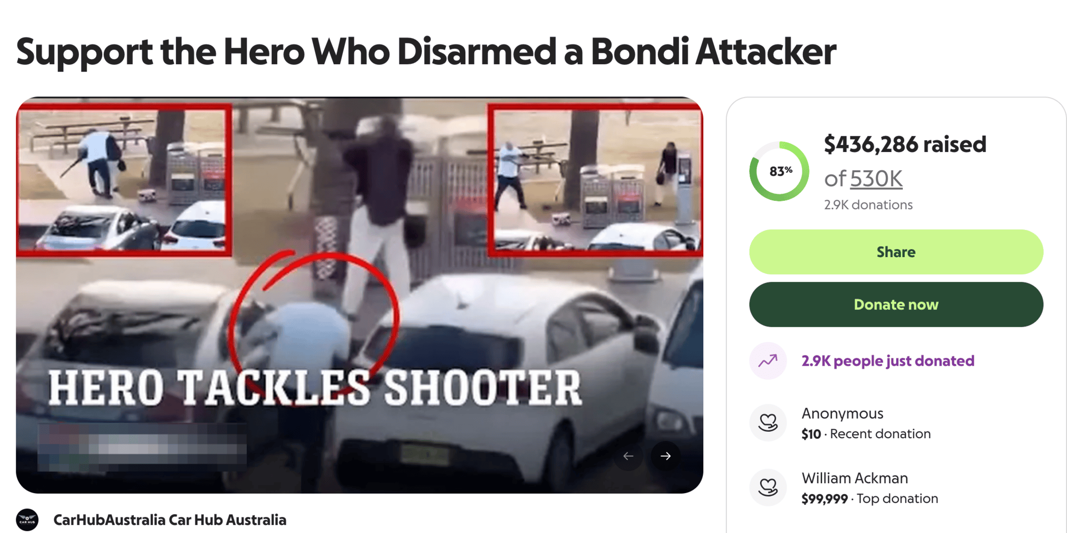 澳枪击案空手夺枪男子系水果店老板<strong></p>
<p>ZB.COM</strong>，美亿万富翁捐近10万美元